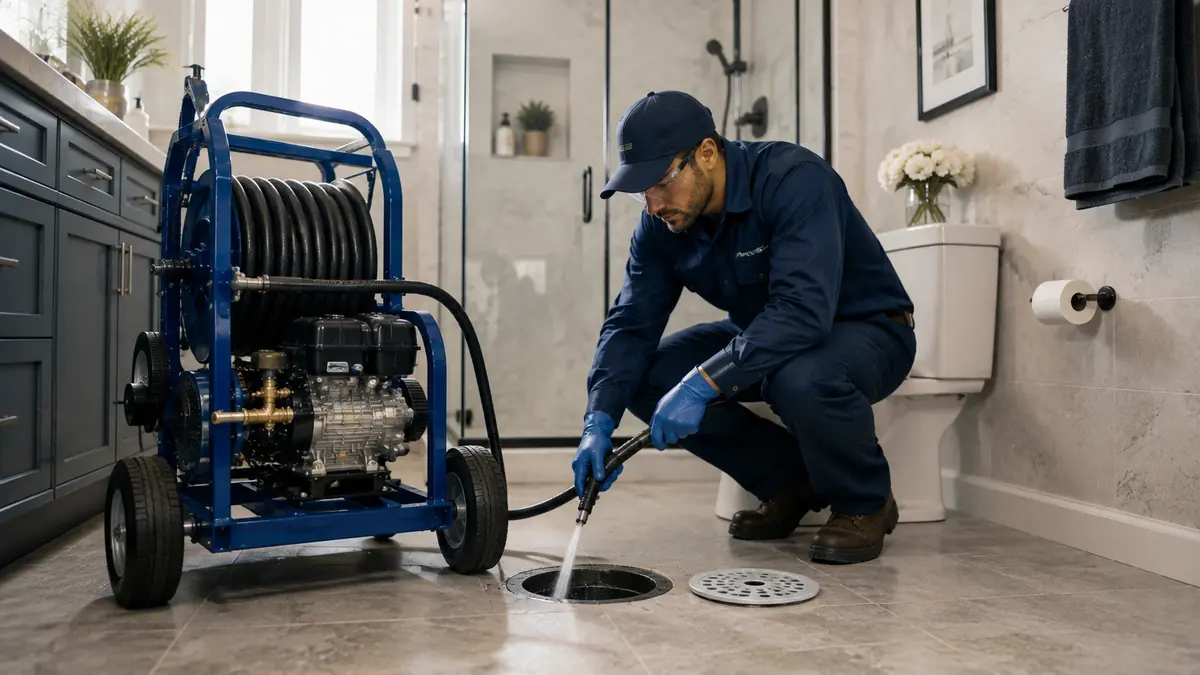 Bathroom Drain Hydro Jetting in Barstow