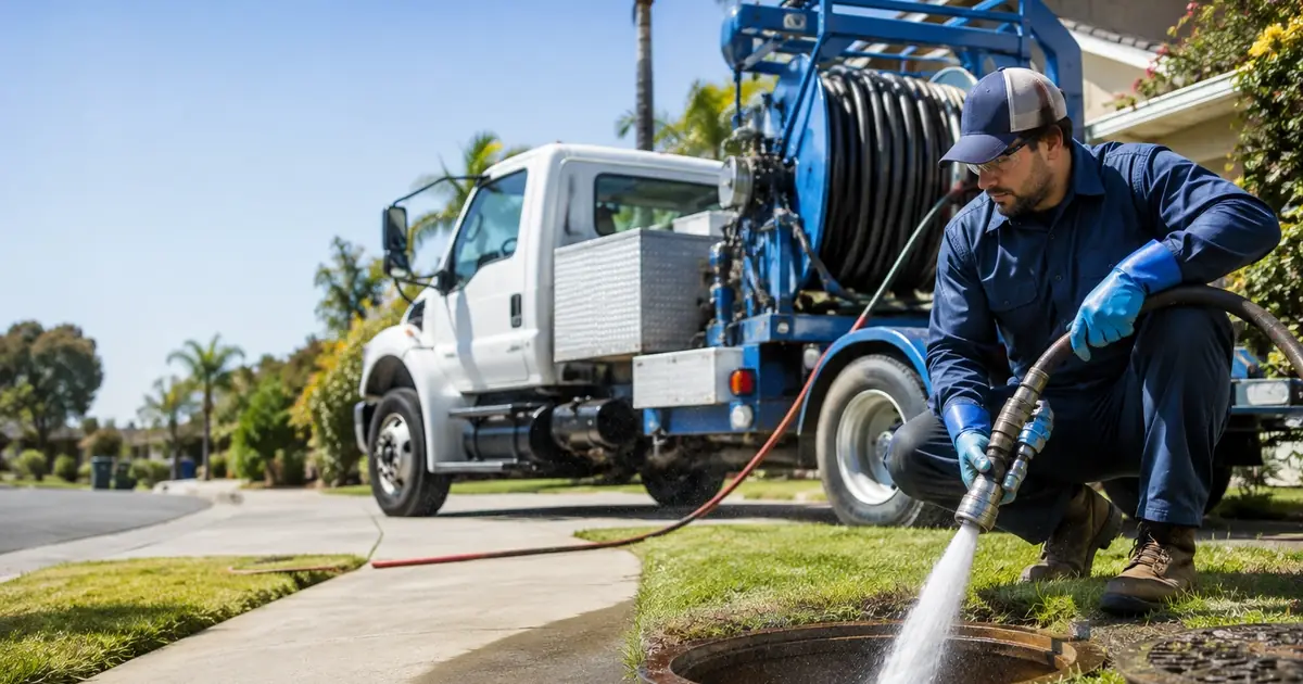 Hydro jet sewer cleaning Barstow